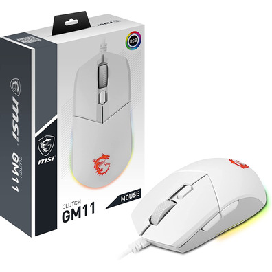 Ratón MSI Clutch GM11 Branco