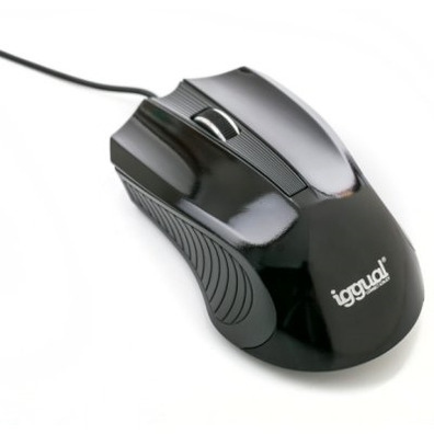 Iggual Optical Mouse Black/Grey 1200 DPI