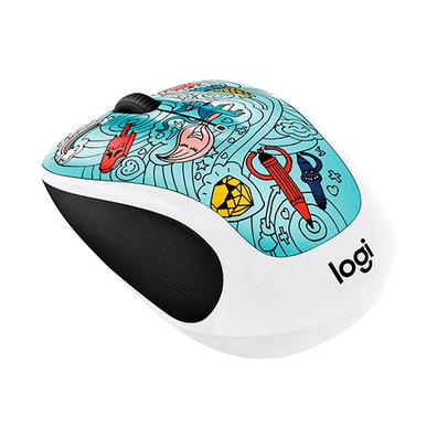 MOUSE OPTICO LOGITECH M238 WIRELESS BAE-BEE BLUE