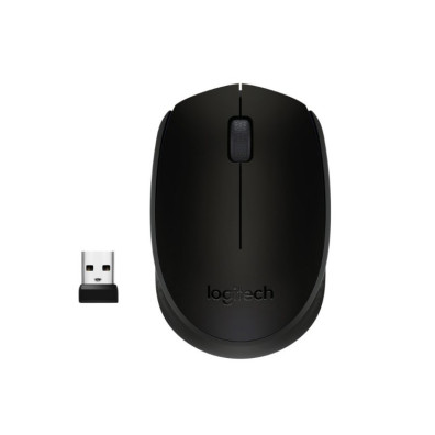 RATÃO INALÁMBRICO ÓPTICO LOGITECH B170 CON RECEPTOR NANO NEGRO
