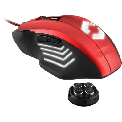 Ratón Speedlink Decus A Black / Red 5000 DPI