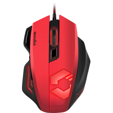 Ratón Speedlink Decus A Black / Red 5000 DPI