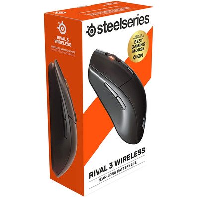 Ratón Steelseries Rival 3 18000DPI Wireless TICO NEGRO