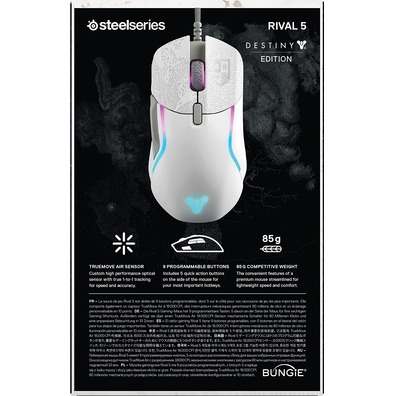 Ratón Steelseries Rival 5 Destiny 2 Edição 18000 DPI