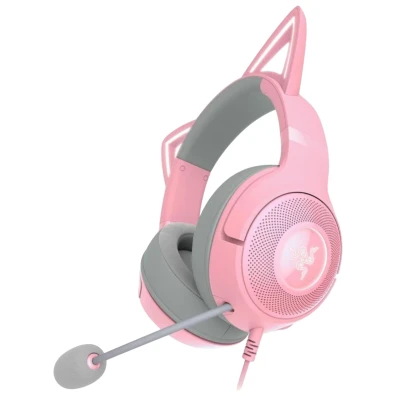 Razer Kraken Kitty V2 USB Rosa - Auriculares Gaming inovadores