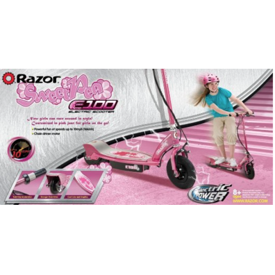 Scooter Eléctrico Razor E100 Rosa