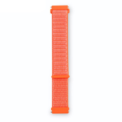 Correia Universal de Nailon 20mm para Smartwatch Xiaomi/Amazfit/Samsung/Huawei/Realme/Ticwatch - CROCOCASE - Naranja