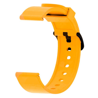 Correia Universal Silicona Gum 20mm para Smartwatch Xiaomi/Amazfit/Samsung/Huawei/Realme/Ticwatch - CROCOCASE - Naranja