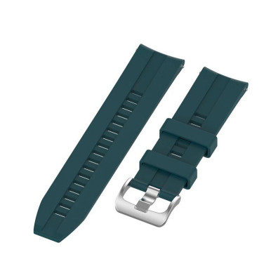 Correia Universal Silicone Rut 20mm para Smartwatch Xiaomi/Amazfit/Samsung/Huawei/Realme/Ticwatch - CROCOCASE - Verde