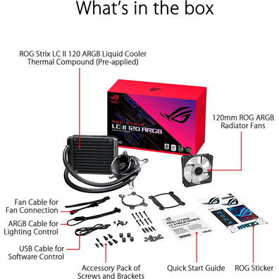 Refrigeración Luxo Asus RoG Strix LC II 120 ARGB Intel/AMD