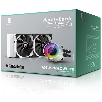 Refrigeración Geladeira DeepCool Castle 240EX Blanco Intel/AMD