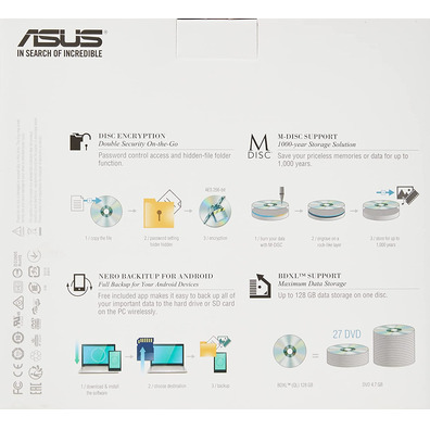 Rebaixabadora Interna Asus BC-12D2HT Grabadora DVD/Lector Blu-Ray Negro