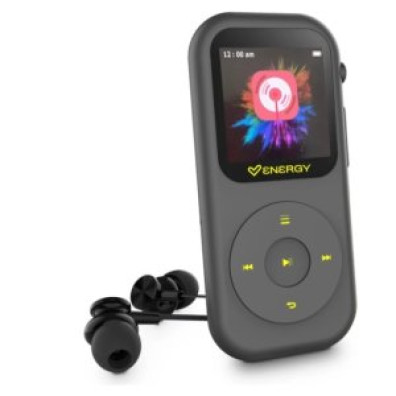 Leitor MP4 Energy Sistem Handy 16GB Tela 1.54" Bluetooth 5.3 Radio FM Gris