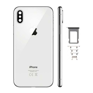 Carcaça Traseira Completa - iPhone X Prata