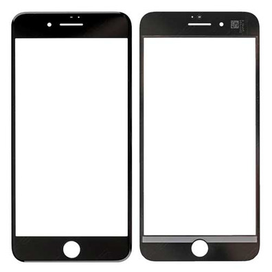 Reposto Cristal Frontal iPhone 8 (Cola Oca) Preto