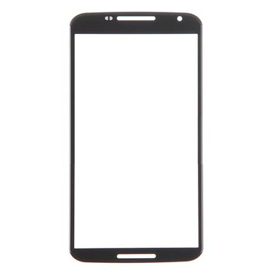 Vidro frontal para Motorola Nexus 6 Preto