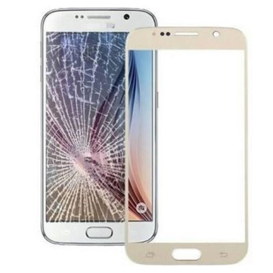 Reposto Cristal frontal Samsung Galaxy S6 G920 Dourado