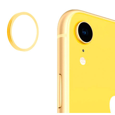 Reposto Cuberta de Metal Câmera Traseira - iPhone XR Amarelo