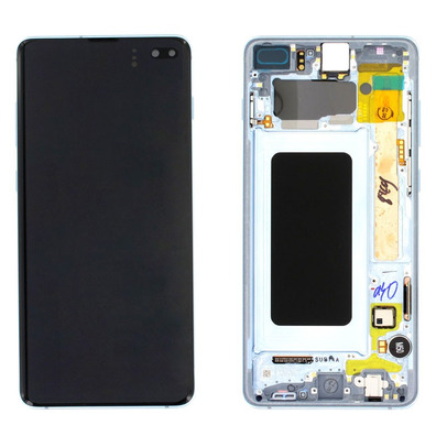 Reposição Tela Completa com Moldura Samsung Galaxy S10 Plus Branco