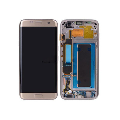 Reposição Tela Completa com Moldura Samsung Galaxy S7 Edge Ouro