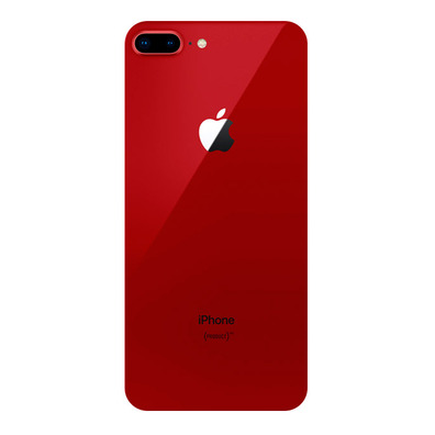 Tampa Traseira com Adesivo (iPhone 8 Plus) Vermelho