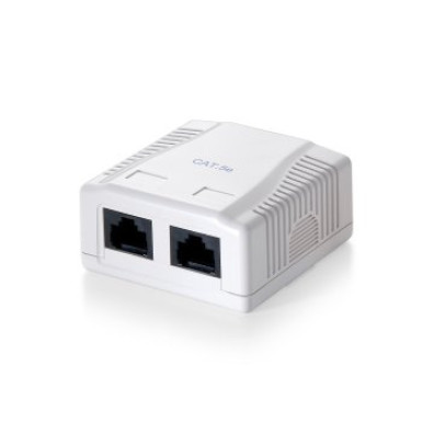 ROSETA DE SUPERFICIE CATEGORIA 6 EQUIP - RJ45 2 HEMBRAS