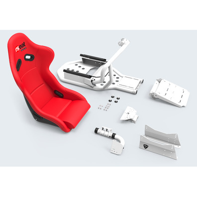 RSeat RS1 Vermelho/Branco