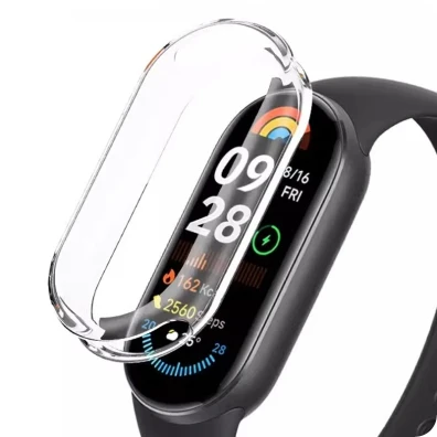 Capa Xiaomi Smart Band 10 Transparente com Base PC e Cristal Templado - CROCOCASE