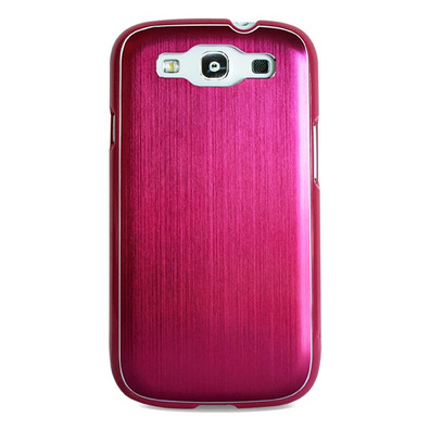 Carcaça Metálica Rosa para Samsung Galaxy S3 Puro