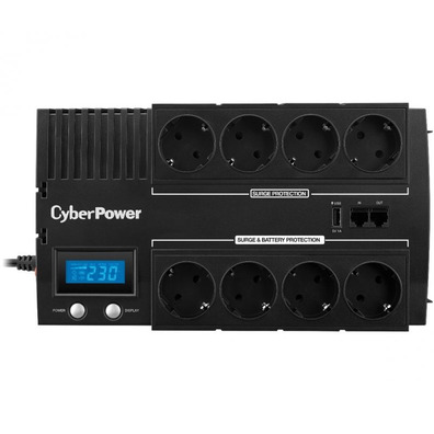 SAI Línea Interativa Cyberpower BR1000ELCD 1000VA/600W 8 * Schuko