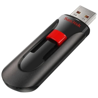 SanDisk Cruzer Glide USB 2.0 128GB Preto/Rojo