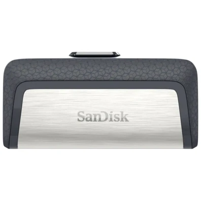 Cartão SanDisk Ultra Dual USB-C/USB 3.2 128 GB - Preto/Plata