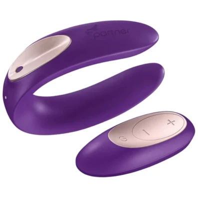 Satisfyer Partner Plus Remote Violeta - Vibrador Duplo Estimulação