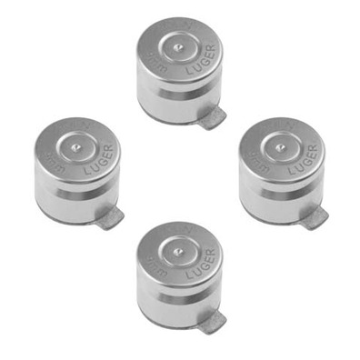 Set Botões de Metal Estilo Bala (Dualshock 3 / Dualshock 4) Prata