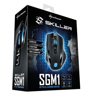Sharkoon Skiller Raton Gaming 10800 dpi Preto