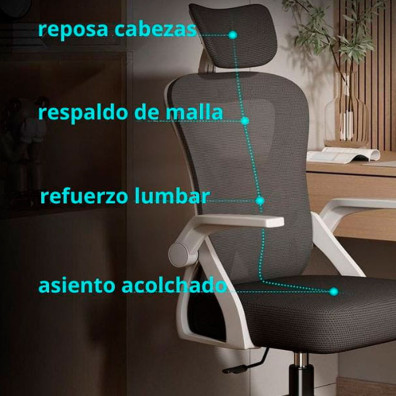 Cadeira de escritório Ergonómica Powerbasic Lagos - Powerbasics