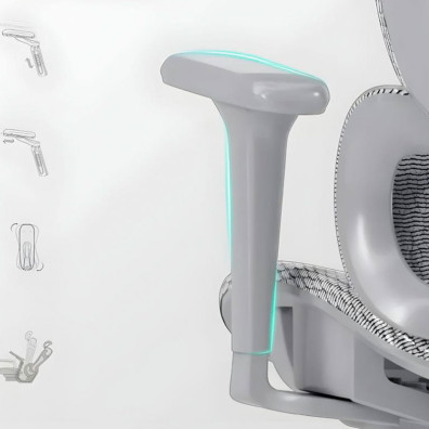 Cadeira de escritório Ergonómica Powerbasic Pinhel Gris