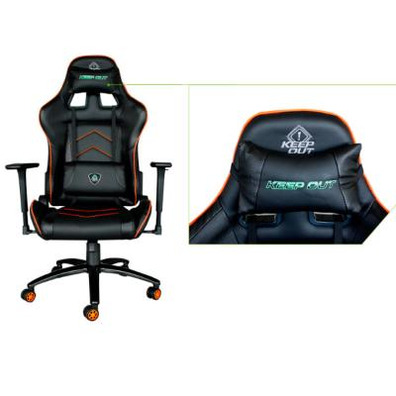 Cadeira gamer keep out xs400 pro cor preto - laranja