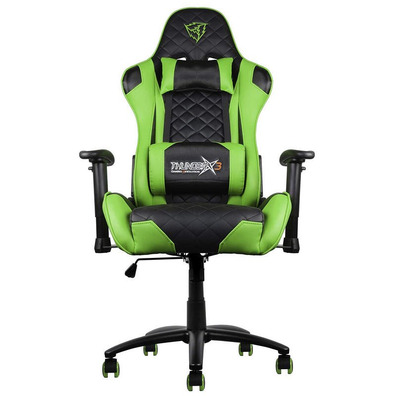 Cadeira Gamer THUNDERX3 TGC12 Preto-Verde