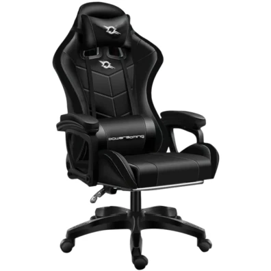Cadeira Gaming PowerGaming Negra - Comodidade e Estilo para Jogos