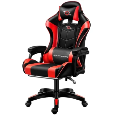 Cadeira Gaming PowerGaming Preto e Vermelho - Comodidade e Estilo para Jogadores