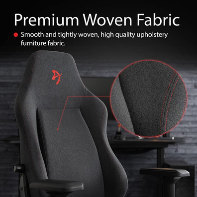 Silla Gaming Arozzi Primo Tecido Black-Red Logo