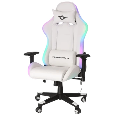 Cadeira Gaming PowerGaming Lilith RGB Branco - Comodidade e Estilo para Jogadores