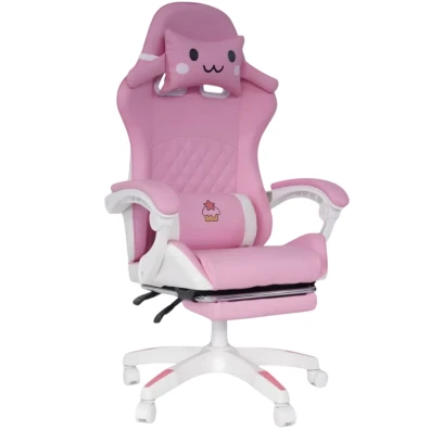 Cadeira Gaming PowerGaming Sakura Neko com reabastecimento - Comodidade e estilo para jogos