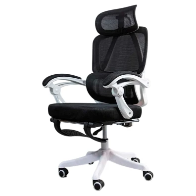 Cadeira de escritório Ergonómica Powerbasics Confort T20 Preto com Rodas e Reposapiés