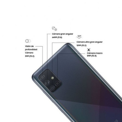 Smartphone Samsung Galaxy A71 Black 6,7 ' '/6GB/128GB