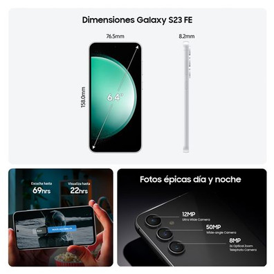 Smartphone Samsung Galaxy S23 FE 8GB / 256GB / 6,4 " / 5G / Crema