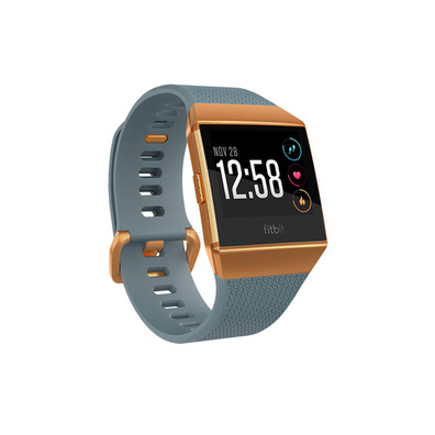 Smartwatch Fitbit Ionic Sports Azul Cinza / Naranja Metalizada