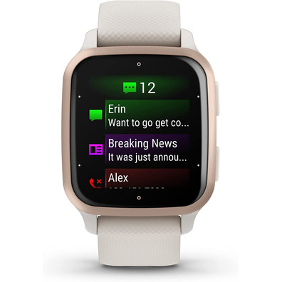 Smartwatch Garmin Venu SQ2 Música Edição 40mm GPS Oro Rosa y Blanco