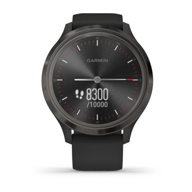 Smartwatch Garmin VivoMove 3 Pizza com alça preta 44 mm